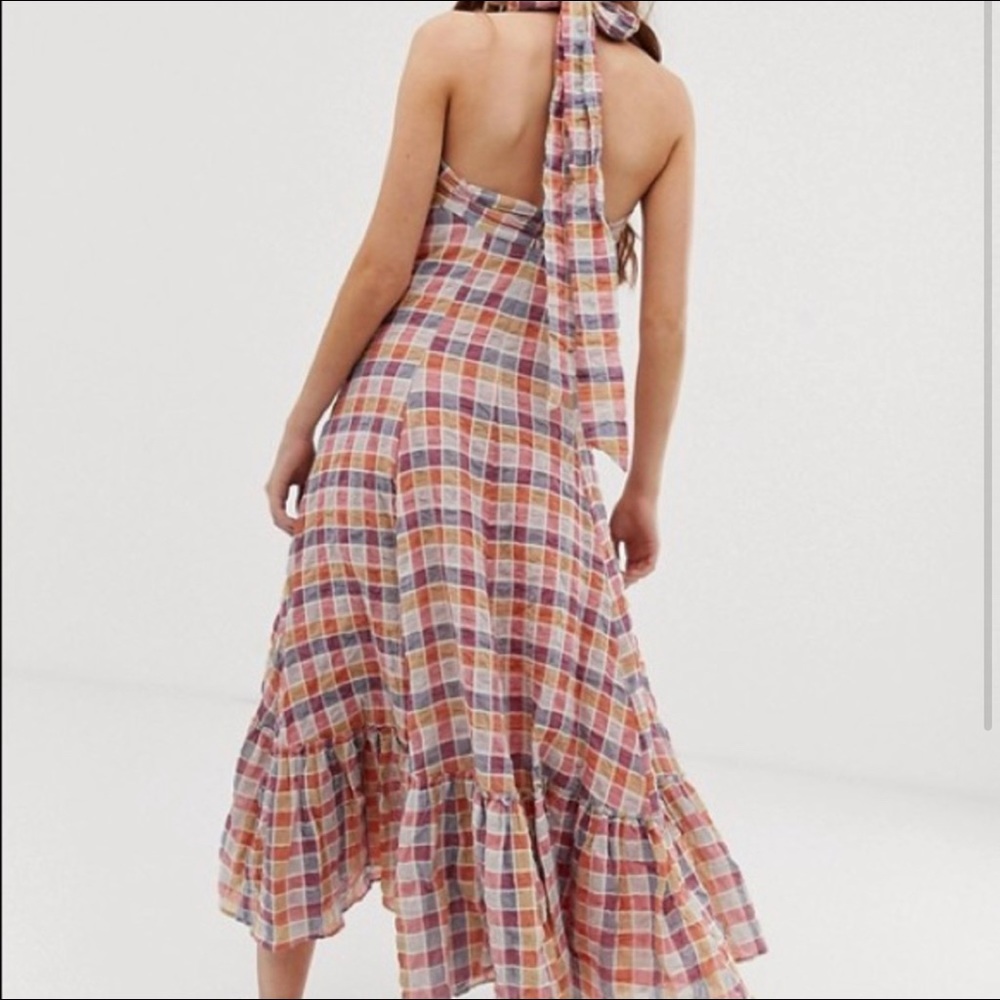 Free people plaid dress as small